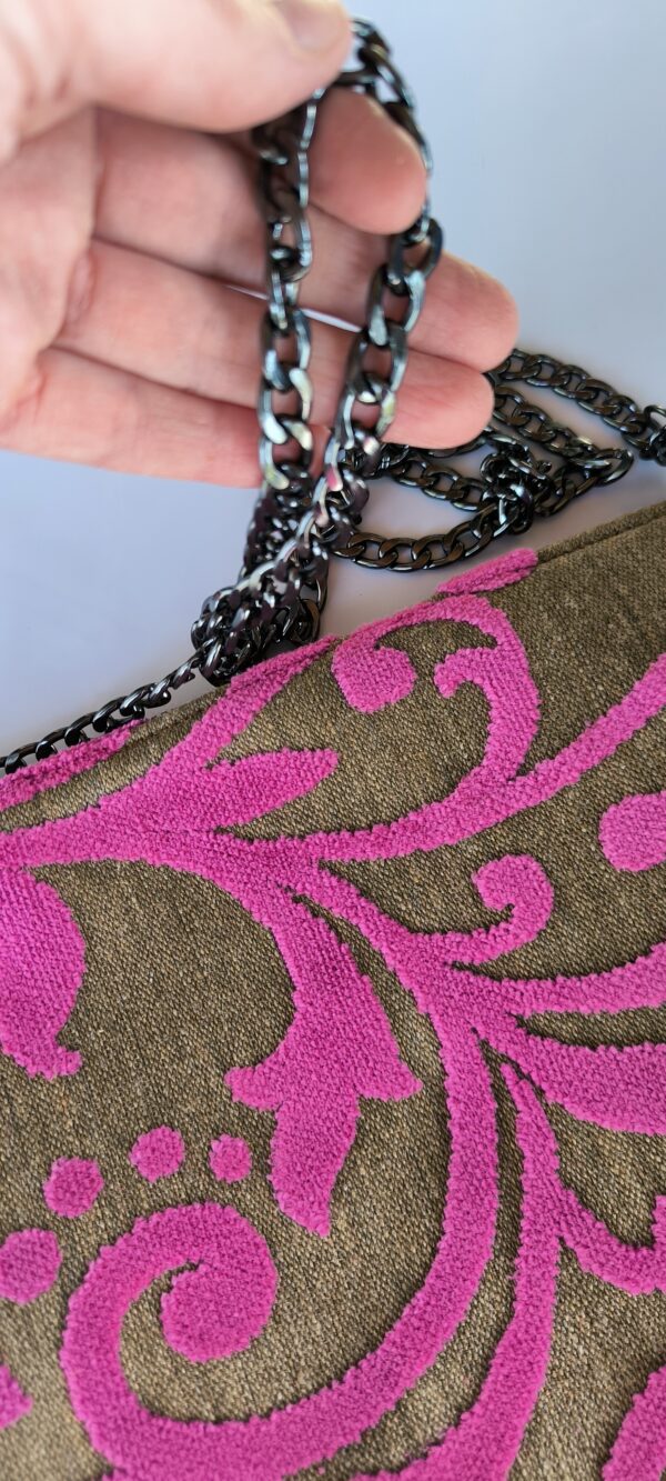 Pochette marrone e fucsia - immagine 9