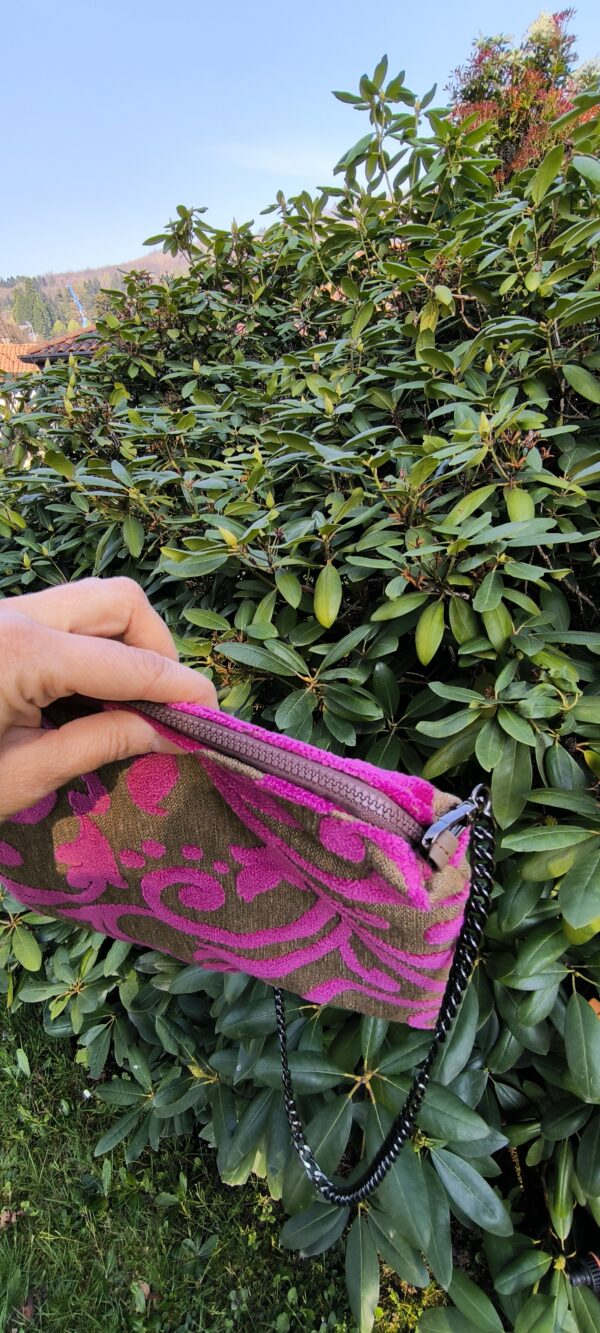 Pochette marrone e fucsia - immagine 3