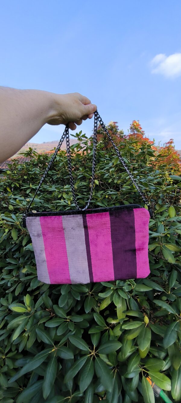 Pochette lilla/fucsia/bordeaux