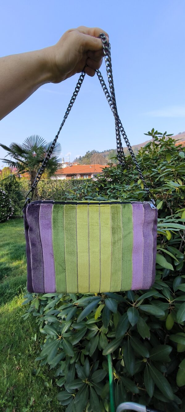 Pochette verde/viola - immagine 3
