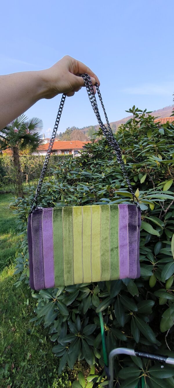 Pochette verde/viola - immagine 4