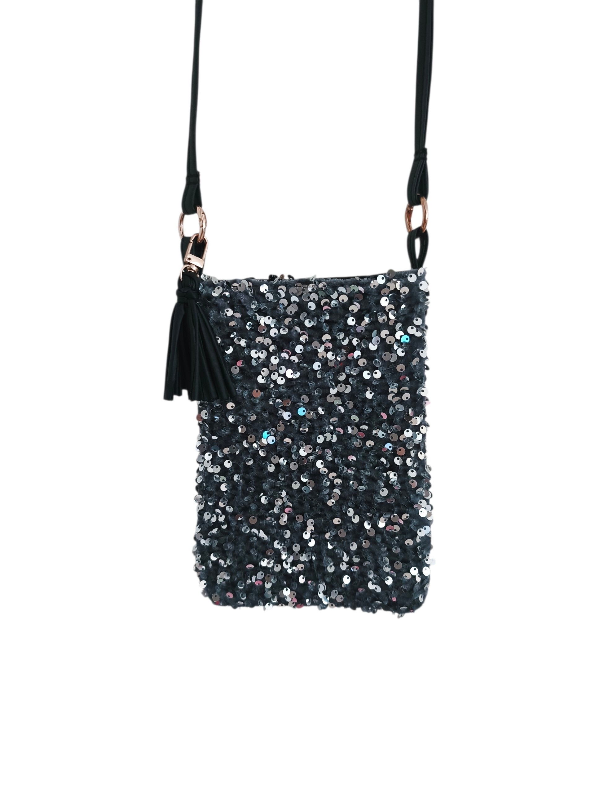 TRACOLLA PAILLETTES ARGENTO - immagine 2