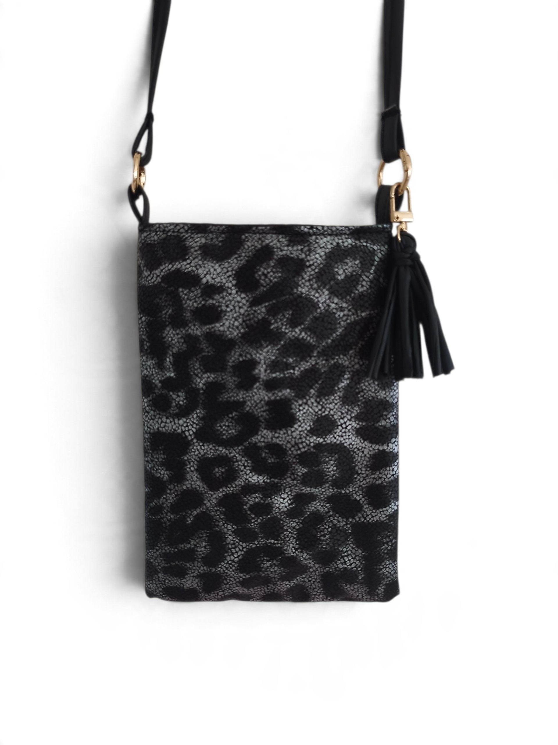 TRACOLLA ANIMALIER GRIGIO/NERO - immagine 2